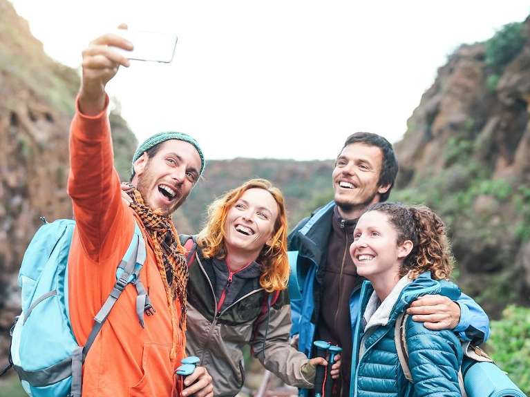 A group taking a selfie after dental session at Pradera dental in Sterling, CO.
